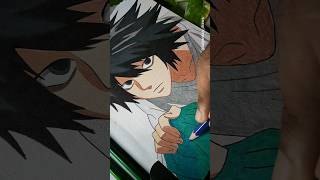 Drawing - L. Lawliet | Death Note | #shorts #deathnote