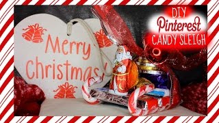 DIY PINTEREST INSPIRED CANDY SANTA SLEIGH! I thought this was super cute, clever and quick! I hope you guys agree and are 