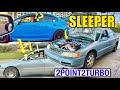 Unsuspecting cars get passed by turbo sleeper accord