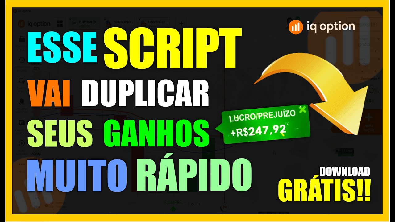 ✅IQOPTION-ESSE SCRIPT VAI DUPLICAR SEUS GANHOS MUITO RÁPIDO- DONWLOAD GRÁTIS!!