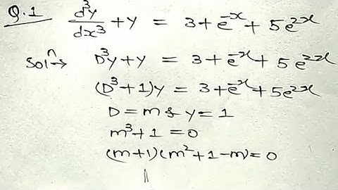 |How to solve Linear Differential Equations with Constant Coefficients|In Hindi  C.F.&P.I. part-3