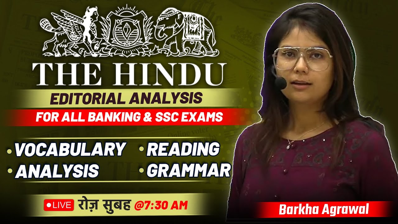 21 March 2023  The Hindu Newspaper Analysis | Hindu Editorial Analysis Today Live CGL CHSL BANK Exam