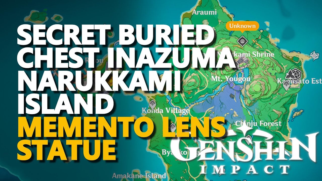 Narukami Island Secret Dig Buried Chest Genshin Impact Inazuma YouTube