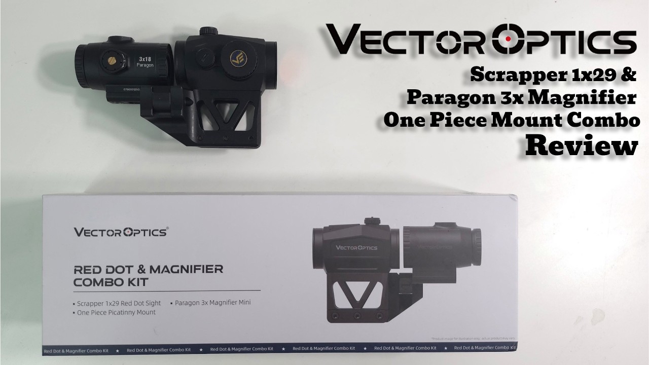 Vector Optics Scrapper 1x29 Red Dot & Paragon 3x Magnifier Combo