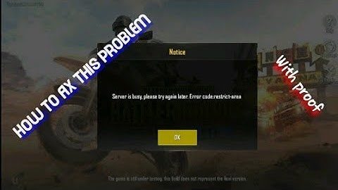 HOw To fix PUBG Lite server busy issue 100% working with proof