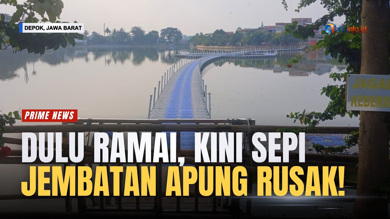Jembatan Apung Rusak, Wisata Situ Rawa Kalong Depok Kini Sepi Pengunjung
