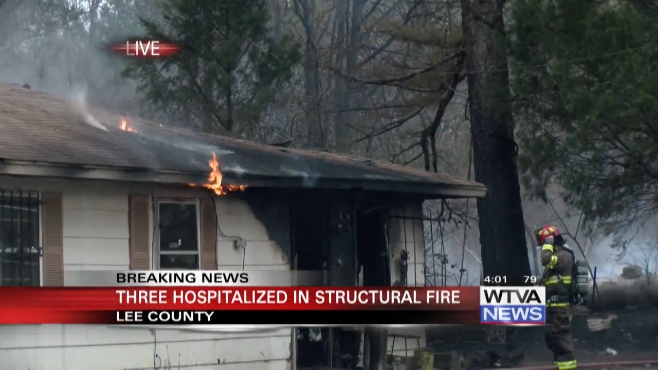 Several firefighters taken to hospital after large fire in Lee County ...