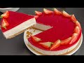 Recette facile du cheesecake a la fraise sans cuisson  leger et onctueux 