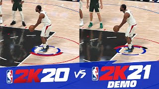 NBA 2K20 vs NBA 2K21 Demo Graphics Comparison (PS4 Pro)