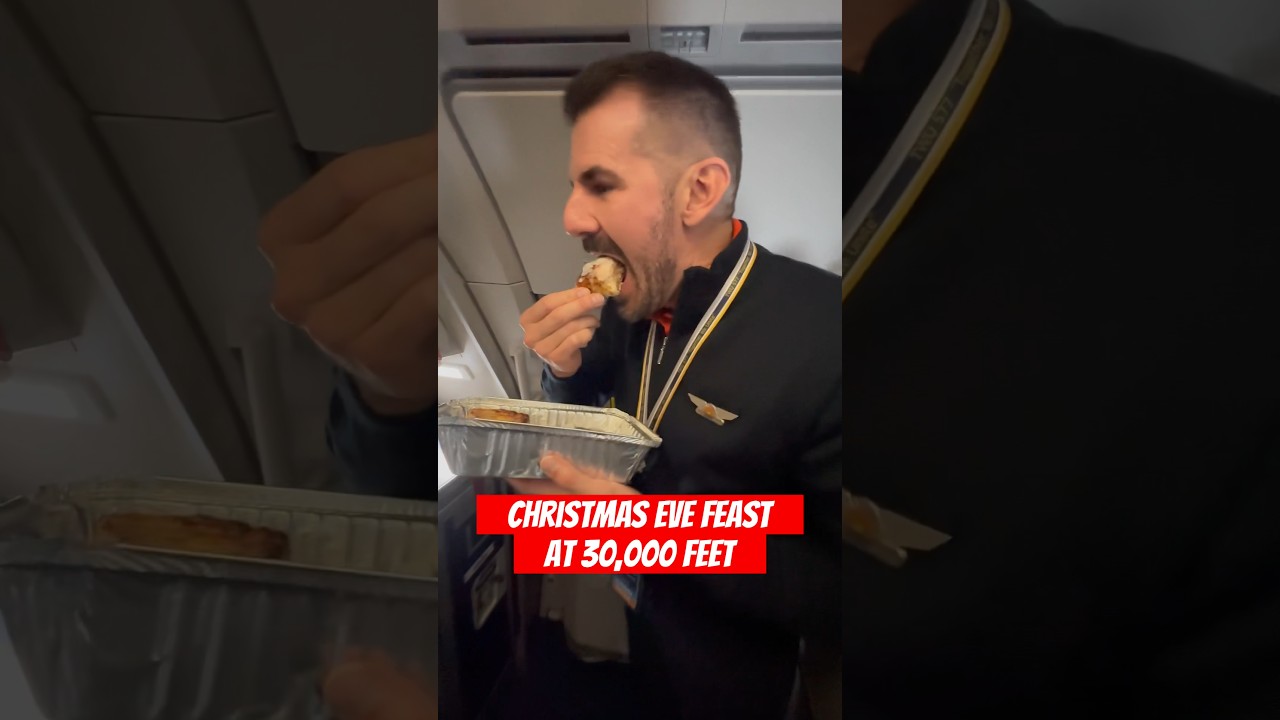 Once the passengers are fed, trash picked up, it’s our turn… Christmas