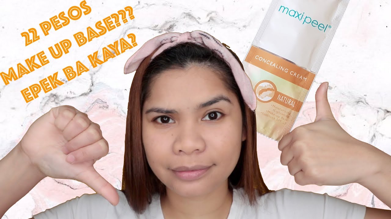 22 Pesos make up base?! Maxi Peel Concealing cream review YouTube