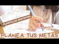 Como planear y organizar tus metas 2020 - Plantillas gratis - Minimalismo