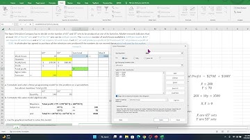 Linear Programming using Excel Solver in less than 5 minutes