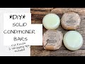 Diy how to make solid hair conditioner bars  full recipe  wrapping tips  ellen ruth soap