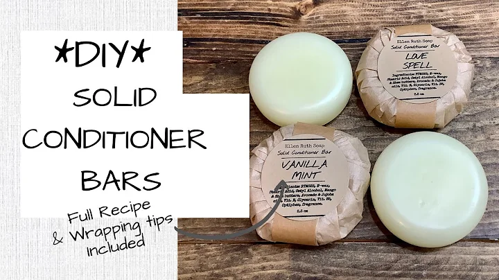 DIY How to Make Solid Hair CONDITIONER Bars - Full...