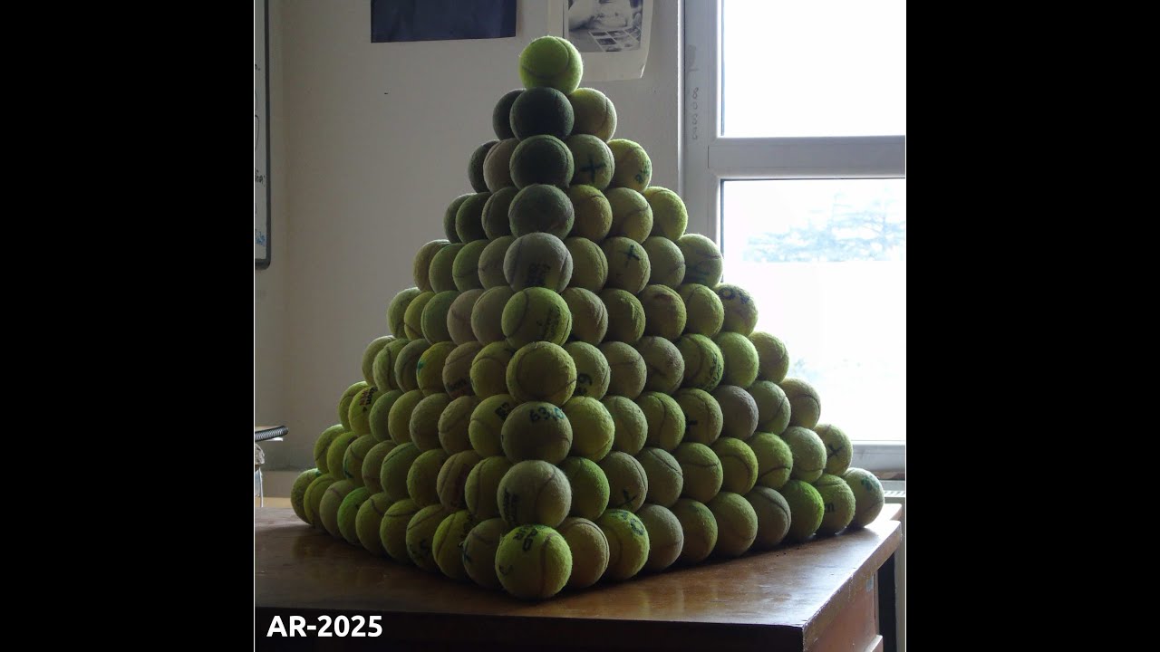 220-ball triangular pyramid [John Dowland - Melancholy Galliard - Hopkinson Smith]