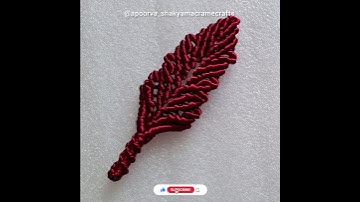 macrame keychain design|macrame leaf|how to make #apoorva_shakya #shorts #shortsfeed #macrame