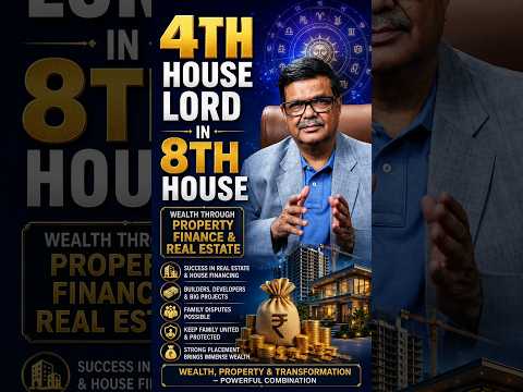 4th House Lord in 8th House | Wealth, Property, Family & Real Estate Astrology Explained