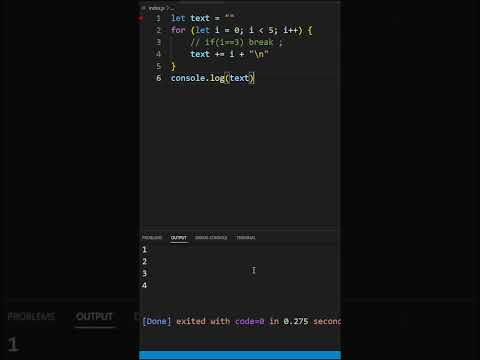 Break Statement in JavaScript | Code Mastery |#coding #programming #shorts #javascript #coder #yt