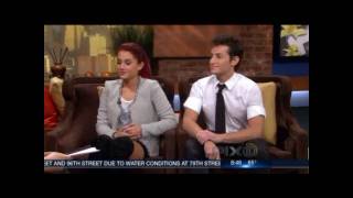 Ariana Grande and Frankie Grande on PIX Morning News (October 1, 2010)