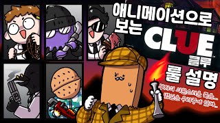 애니로 보는 클루(CLUE) 룰 설명ㅣ애니메이션으로 보는 룰 설명 ep.5ㅣ톤즈 테이블온너드