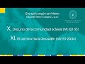 X. Discurso de la comunidad cristiana - XI. El camino hacia Jerusalén.