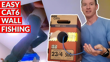 Cat6 Cable Run Install - Home Network Wall Fishing - How To