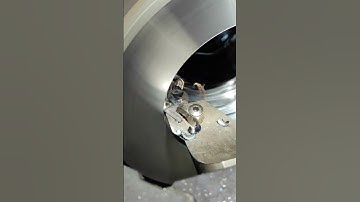 Boring job but making nice chips on the metal lathe #asmr #machine #lathe #steel #chips #turning