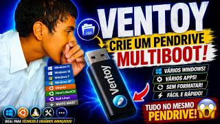 💻 Ventoy: Crie um Pendrive Multiboot com VÁRIOS Windows e Apps!