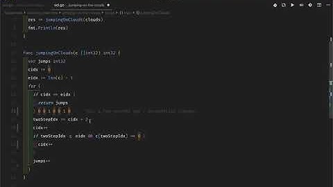 Jumping on the Clouds - HackerRank