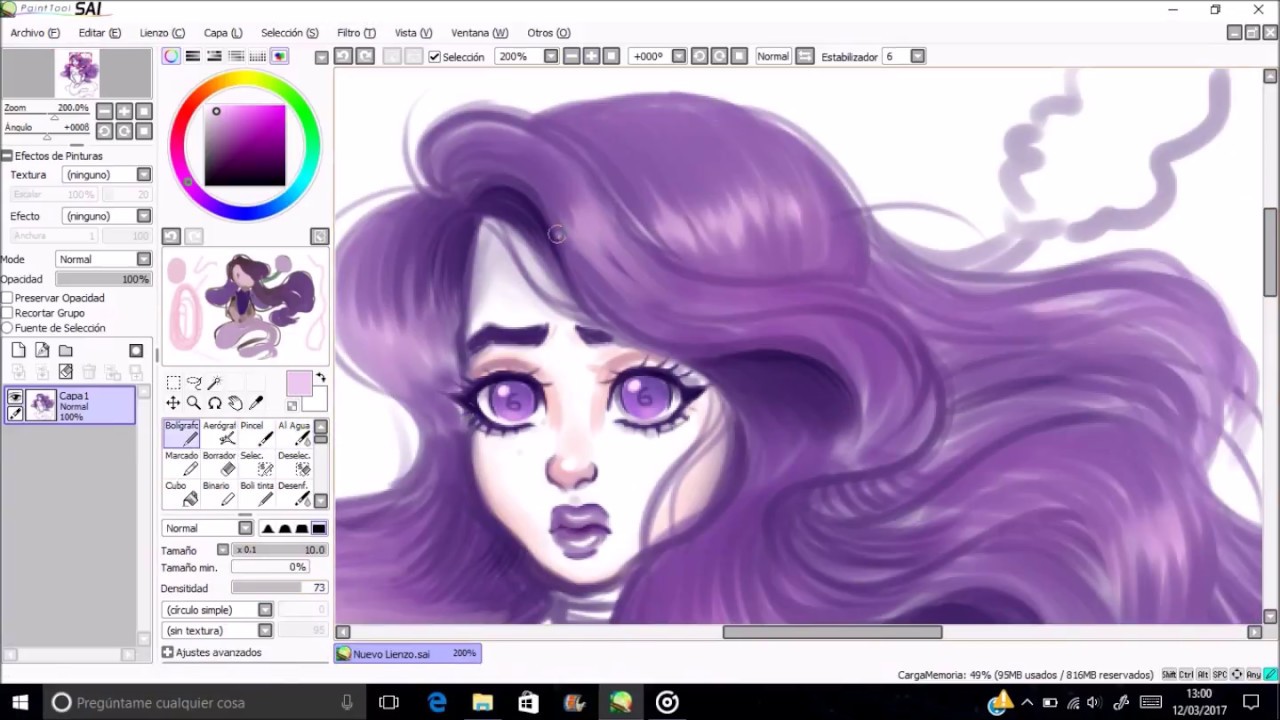 Six Oc One layer challenge speedpaint yndy - YouTube
