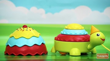 Giggles Ice-cream turtle - pull along toy, sit n play, stacking, colour recognition