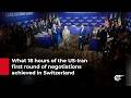 What 18 hours of the US-Iran first round of negotiations achieved in Switzerland