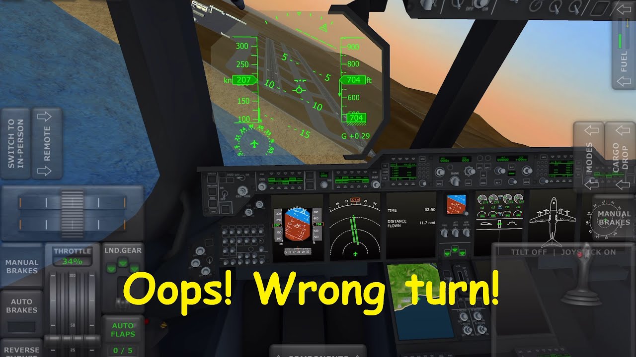 Trying to Land Plane Without Turning on Auto Brakes Turboprop Flight