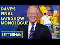 Dave&#39;s Final Monologue: May 20, 2015 | Letterman