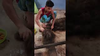 Amazing Girl's Waste Hair Recycling Complete Factory Process #shorts screenshot 2