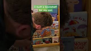 I Built a MONTESSORI BOOKSHELF. #montessori #bookshelf #youtubeshorts #babyroom #diy