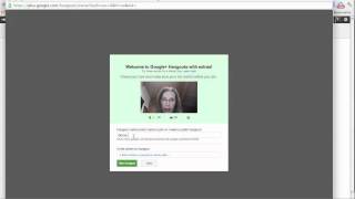 How to open a Google+ Hangout session with Extras