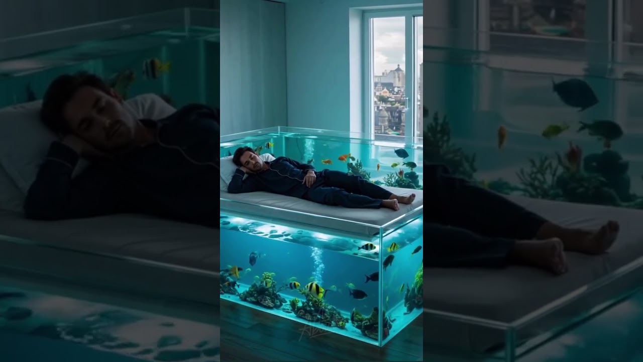 Would You Sleep On An Aquarium Bed? Mind-Blowing Home Decor!