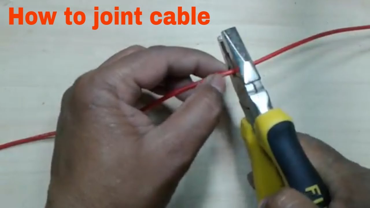 Properly joint of Electric wire Cable joining system YouTube