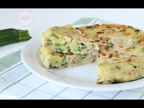 SCHIACCIATA DI ZUCCHINE IN PADELLA la piÃ¹ semplice e la piÃ¹ buona che avete assaggiato