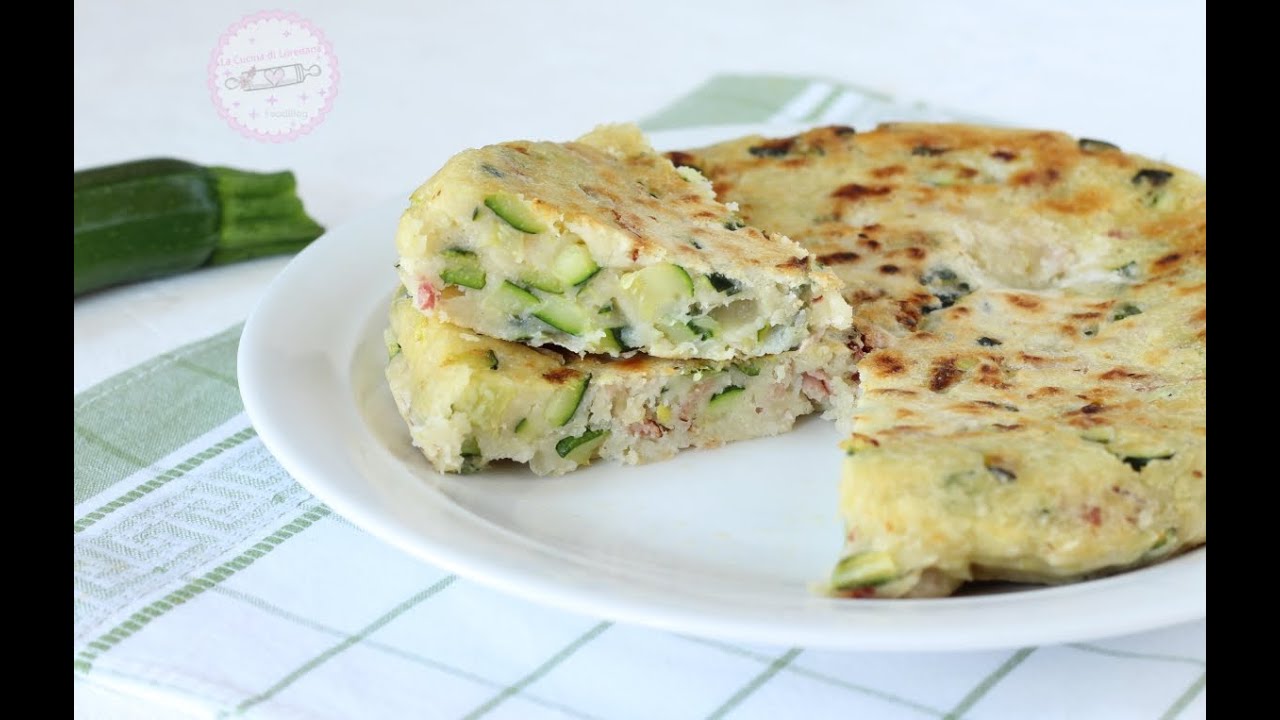 SCHIACCIATA DI ZUCCHINE IN PADELLA la più semplice e la più buona che ...