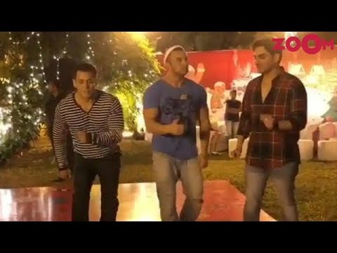 Salman, Sohail & Arbaaz Khan shake a leg at the Christmas bash | Bollywood News