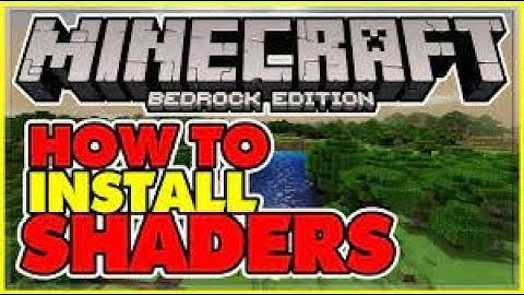 How To Get Shaders On Minecraft Bedrock Without RTX!!!