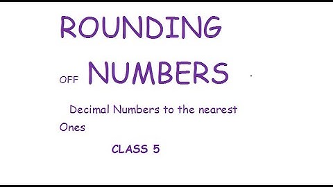 Class 5 Unit 9 worksheet 5 Rounding off decimal numbers Maths DAV
