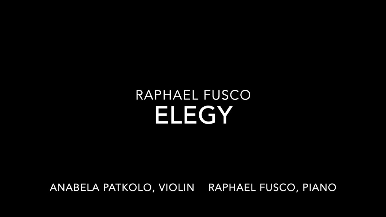 Elegy for Violin and Piano