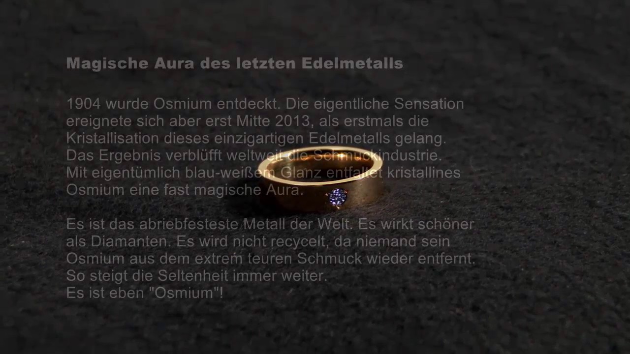 Das Seltenste Element Der Welt Osmium das seltenste Edelmetall der Welt - YouTube