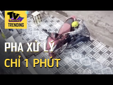 Video Rón rén 'mượn xe máy' ngay trước nhà dân, pha xử lý... - youtube
