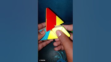 cube in a cube pattern in pyramix puzzle #rubikscube #cubecraft #shorts