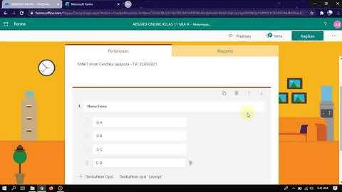 Membuat Absensi Online pada Microsoft Form